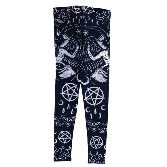 Witchy Yoga Pilates Leggings - Halloween Spooky - Picture 1 of 2